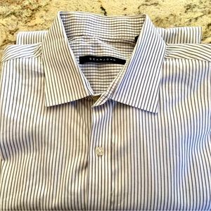 Sean John Men's Dress Shirt Classic Fit Pinpoint Stripe